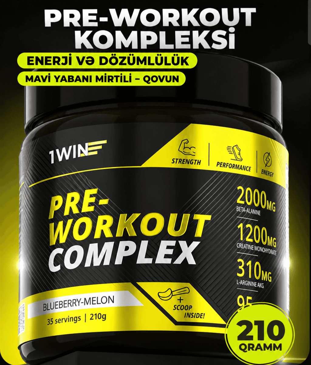 1WİN Pre-Workout Complex (Blueberry-Melon 35 Servis)